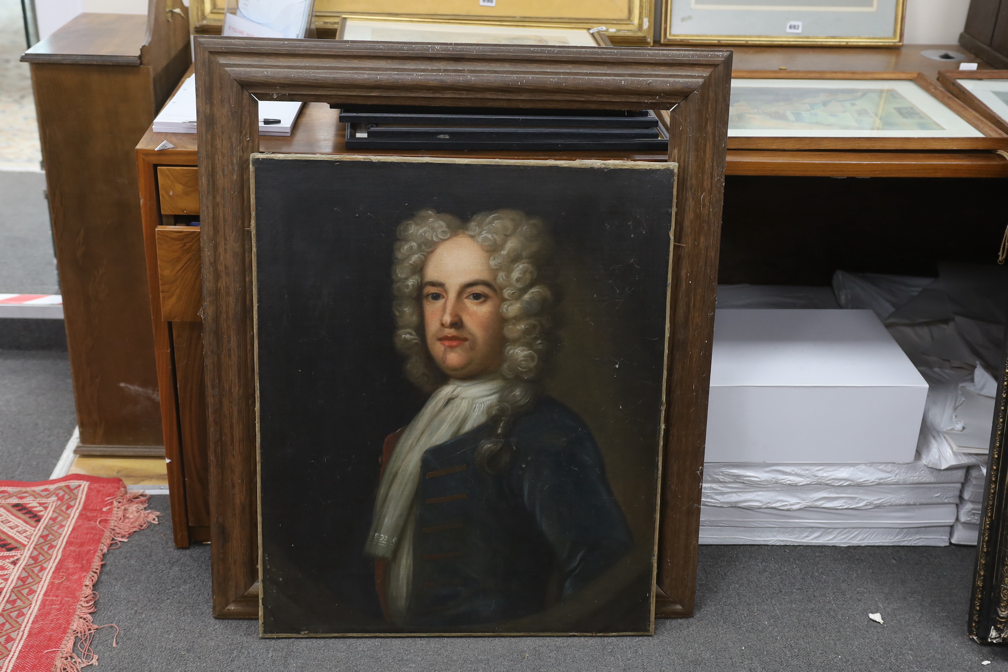 Early 18th century, English School, oil on canvas, Portrait of a gentleman, possibly Charles Talbot, 1st Duke of Shrewsbury, 75 x 63cm